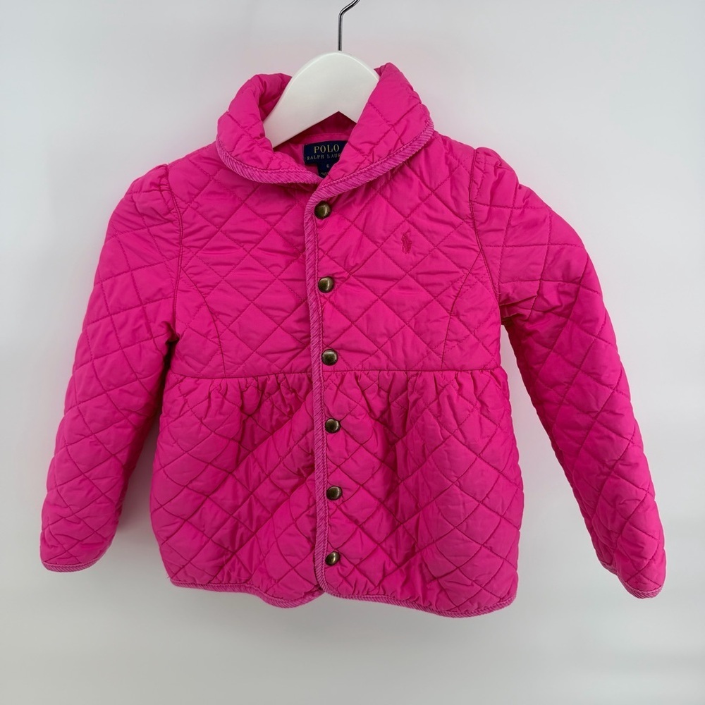 Polo by Ralph Lauren Kids Fuchsia Quilted Puffer Jacket